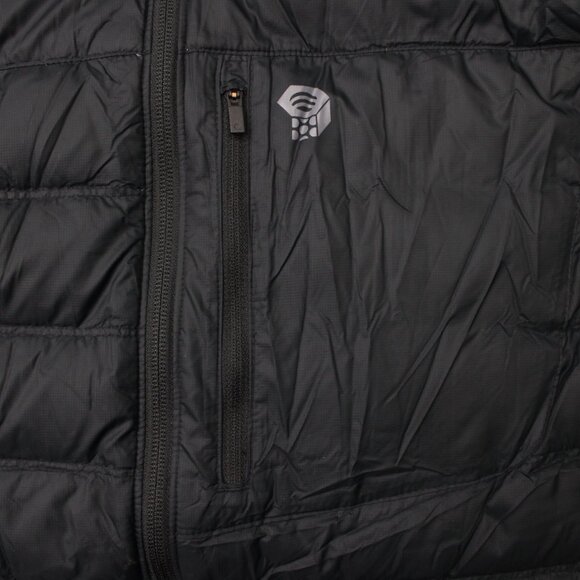 Mountain Hardwear Puffer Vest Mens XL Black Goose Down Quilted Full Zip Jacket - Picture 8 of 14